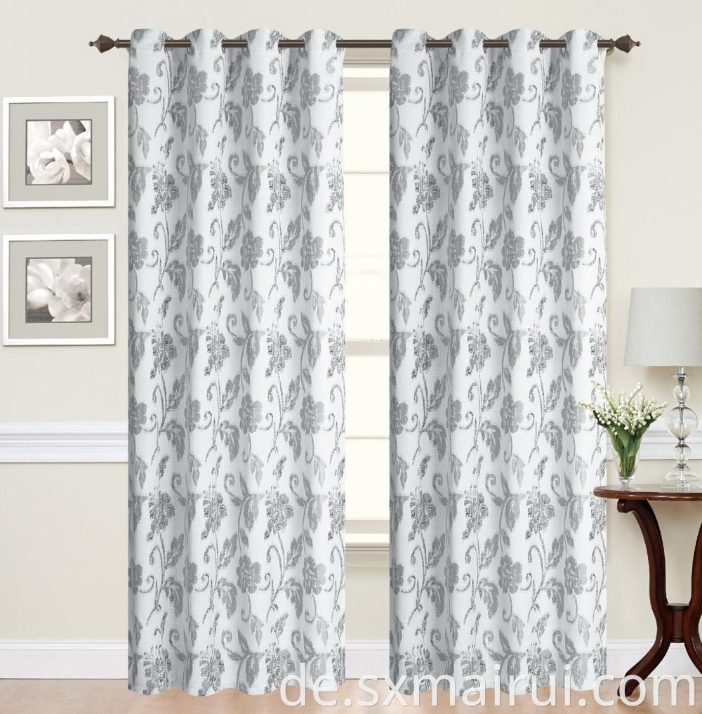 All Polyester Large Jacquard Shade Curtain